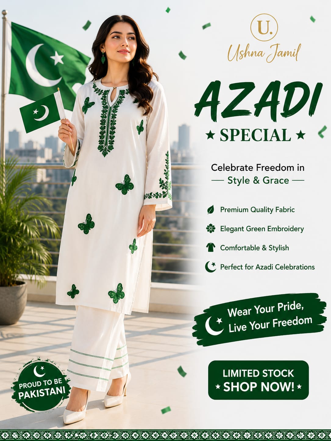 Freedom Bloom Cotton Suit