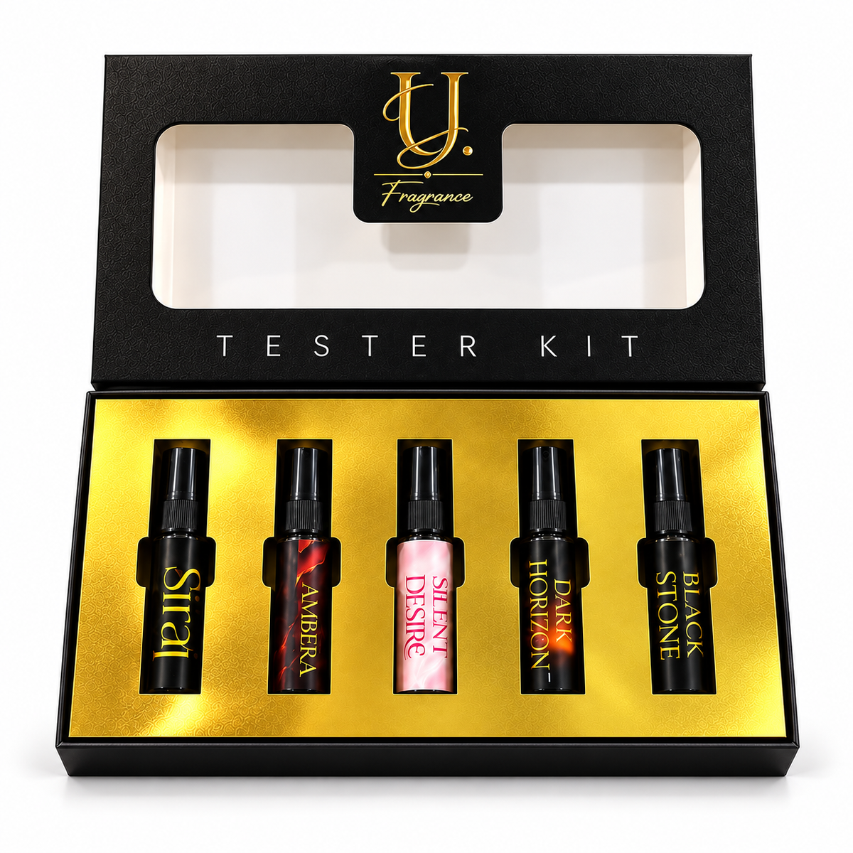 Luxury Perfume Tester Kit – 5 Fragrance Samples | Men, Women & Unisex