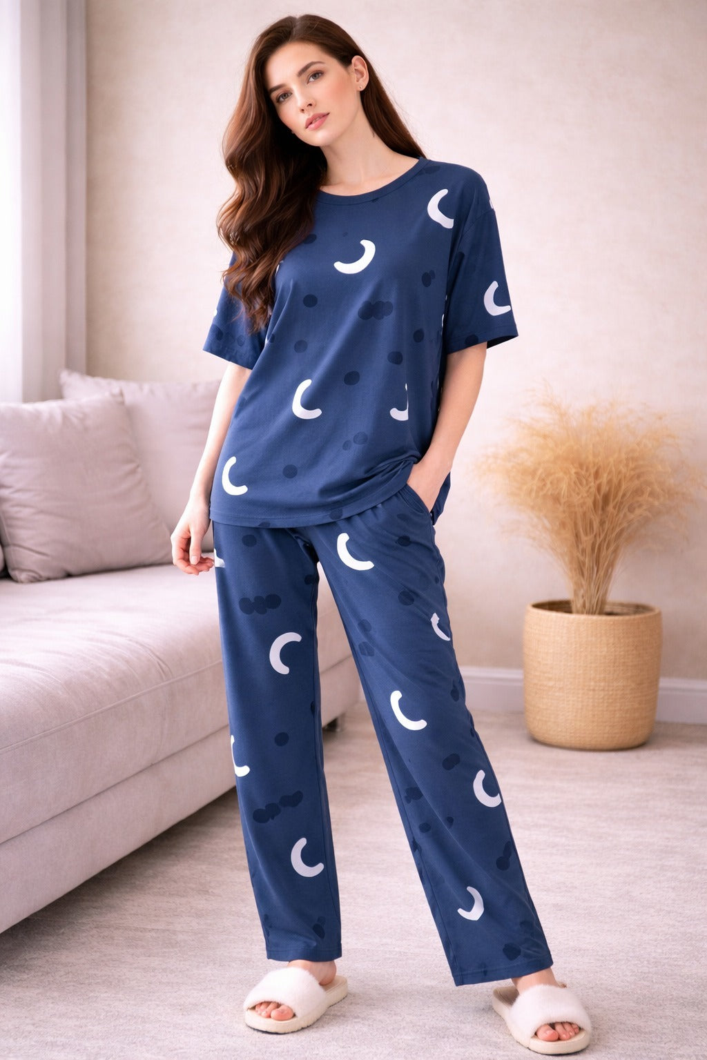 Moonlight Navy Pajama Set