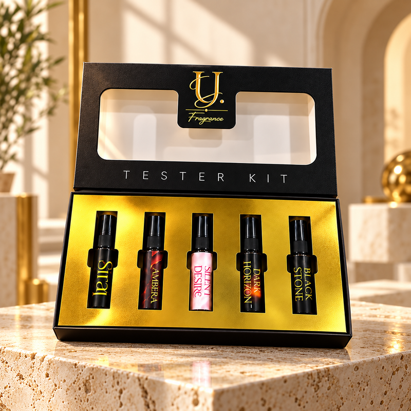 Luxury Perfume Tester Kit – 5 Fragrance Samples | Men, Women & Unisex
