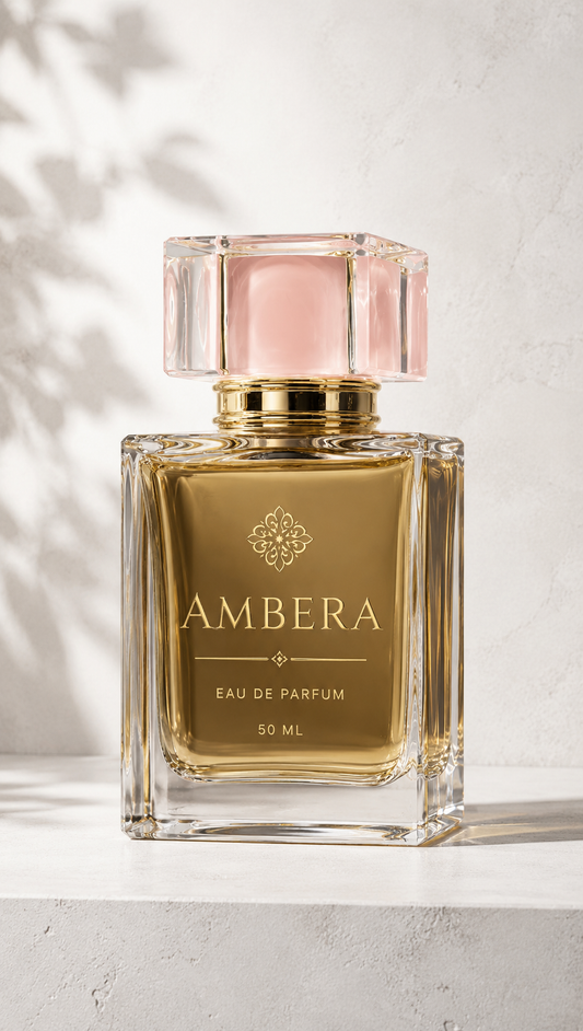 Ambera Eau de Parfum – Warm Amber Vanilla Perfume for Women, 50ML