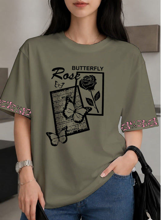 Drop Shoulder Tee for Women & Girls – Summer Jersey Loungewear