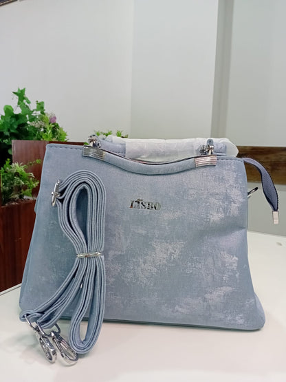 Ban Mei Luxe Satchel Handbag – Refined Ribbed Leather Design