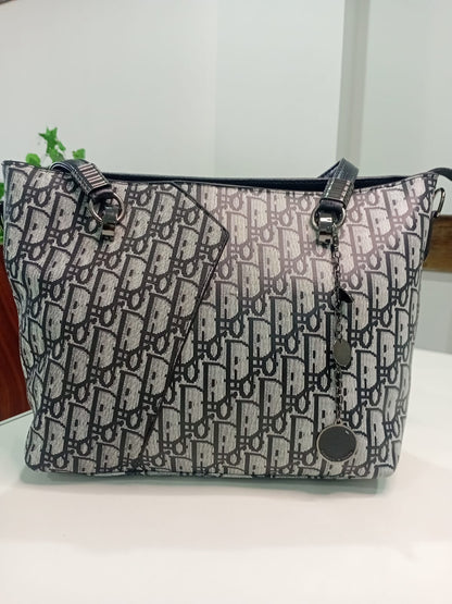 Signature Print Charm Tote