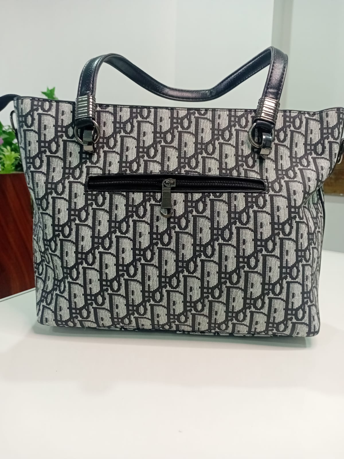 Signature Print Charm Tote