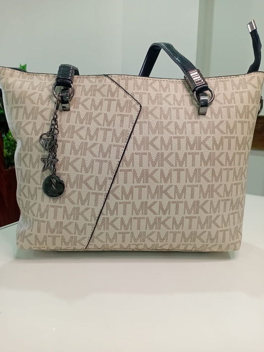 Signature Print Charm Tote