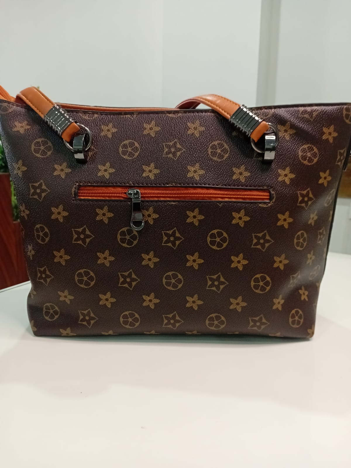 Signature Print Charm Tote