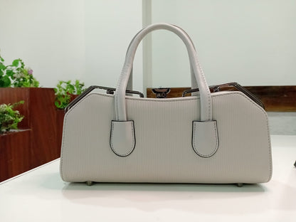 Ban Mei Everyday Top-Handle Handbag – Ribbed Leather Satchel