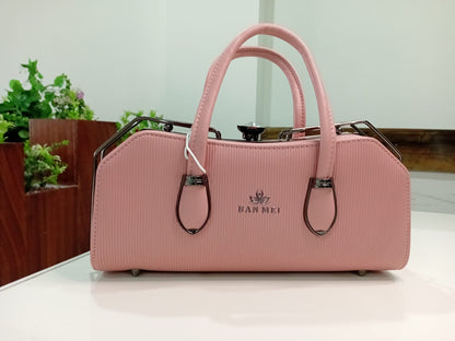 Ban Mei Everyday Top-Handle Handbag – Ribbed Leather Satchel