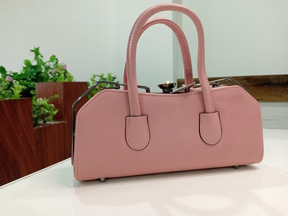 Ban Mei Everyday Top-Handle Handbag – Ribbed Leather Satchel