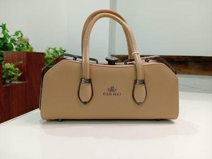 Ban Mei Everyday Top-Handle Handbag – Ribbed Leather Satchel