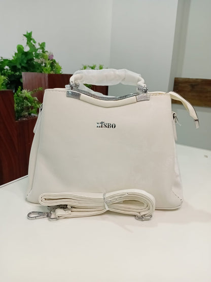 Ban Mei Luxe Satchel Handbag – Refined Ribbed Leather Design