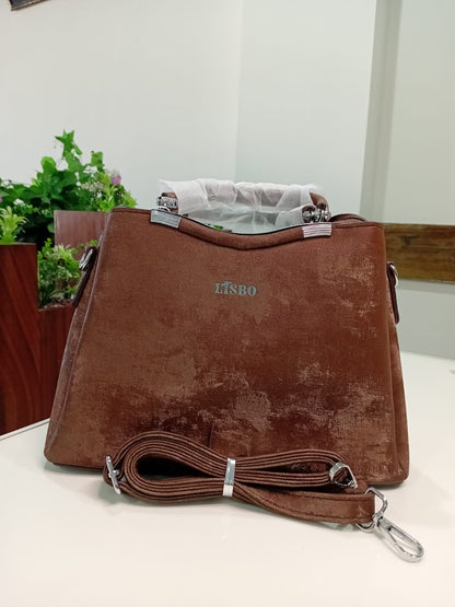 Ban Mei Luxe Satchel Handbag – Refined Ribbed Leather Design