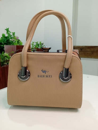 Ban Mei Structured Mini Handbag – Classic Boxy Satchel