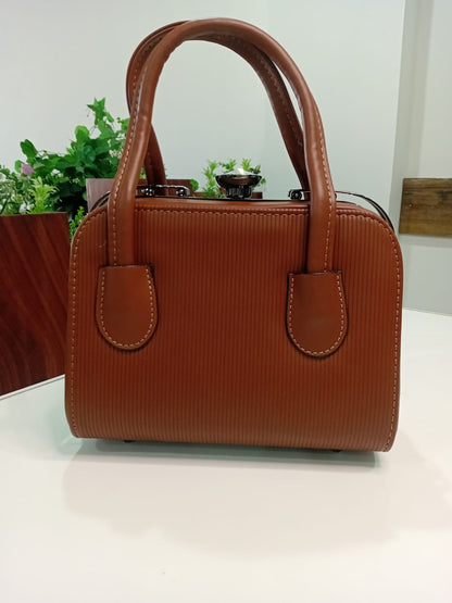 Ban Mei Structured Mini Handbag – Classic Boxy Satchel