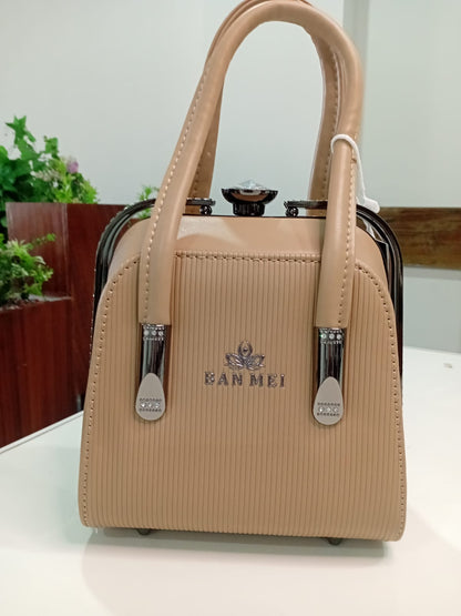 Ban Mei Signature Satchel Handbag – Premium Ribbed Leather