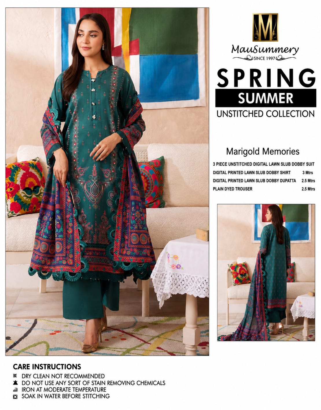 Mausummery Marigold Memories — Spring/Summer Unstitched Collection